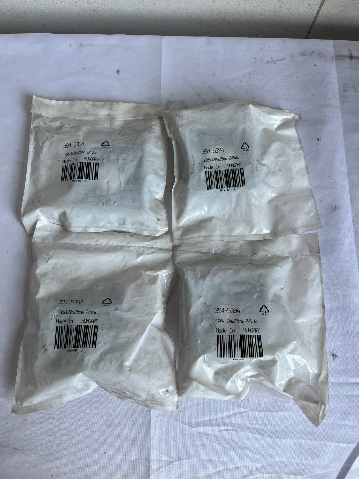 Ebm‑Papst 394‑5394 Axial Fan 80 X 80 X 25Mm 24Vdc Lot Of 4 New Old Stock