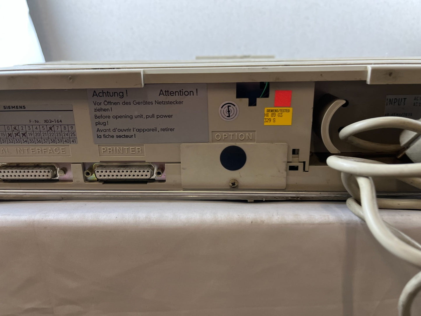 Siemens PG 635 6ES5635-0UA11 SIMATIC S5 Programmer, Serial/Printer, Untested