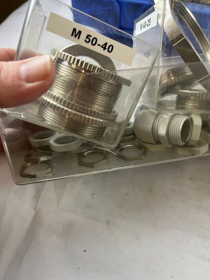 Induplas Cable Glands Adapters PG16 M40 M50 Stainless Mixed Lot Used Spares