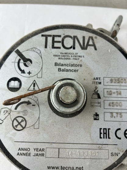 Tecna 9350S Tool Balancer 10–14 kg 4500 mm Spring Retractor Used Spare Unit