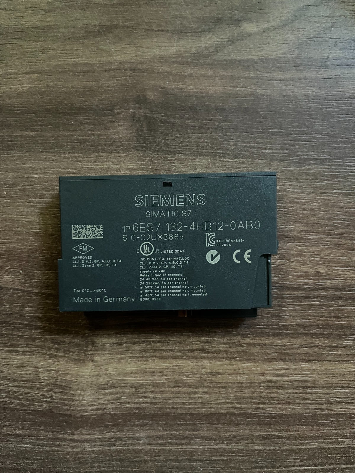 Siemens SIMATIC S7 6ES7 132-4HB12-0AB0 ET200S 2RO Relay Output Module NO/NC 48V