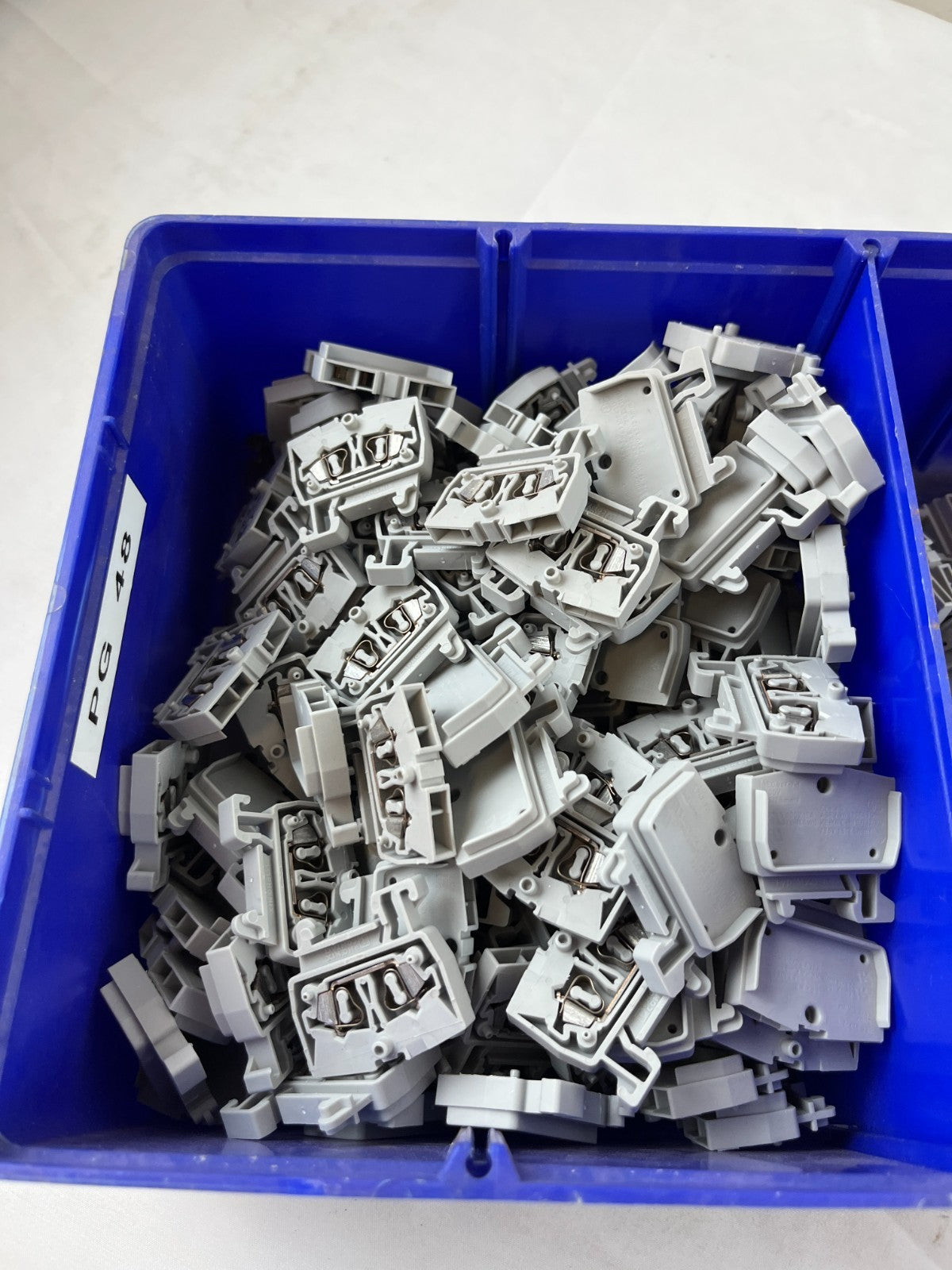 Terminal Block End Covers DIN Rail Terminal End Plates Lot Of Approx 200 Used