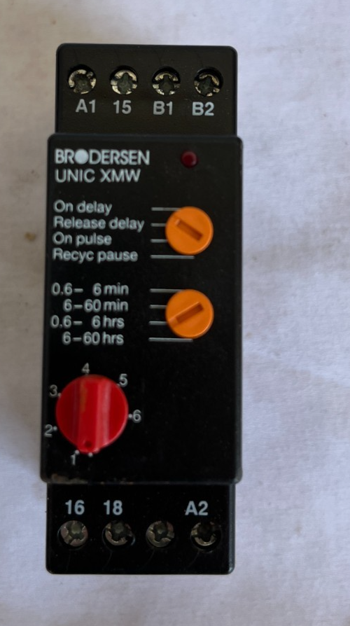 Brodersen UNIC XMW Timer Relay 12-240V AC/DC Multi Function New Spare Unit