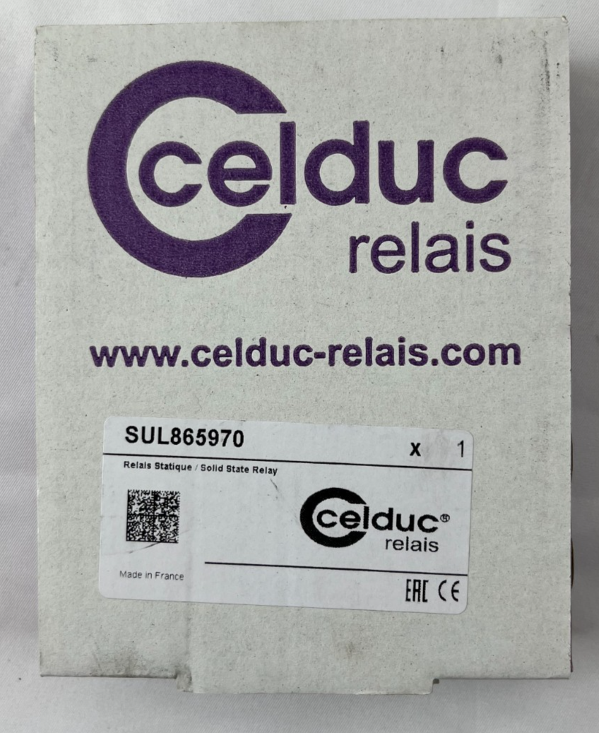 Celduc SUL865970 Solid State Contactor Relay 32A 24–510Vac Output 160–240Vac NEW