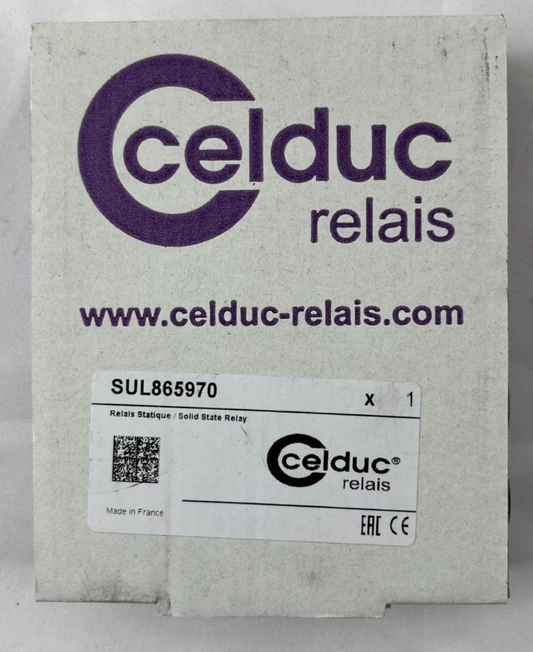 Celduc SUL865970 Solid State Contactor Relay 32A 24–510Vac Output 160–240Vac NEW