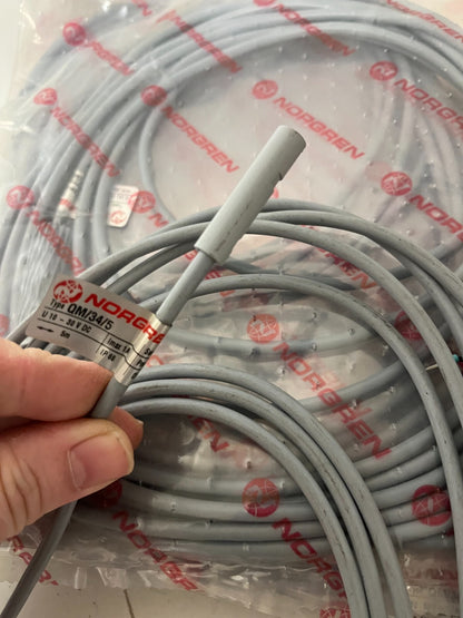 Norgren QM/34/5 Magnetic Reed Switch Sensor 5m Cable 10-30V DC IP68 New Sealed