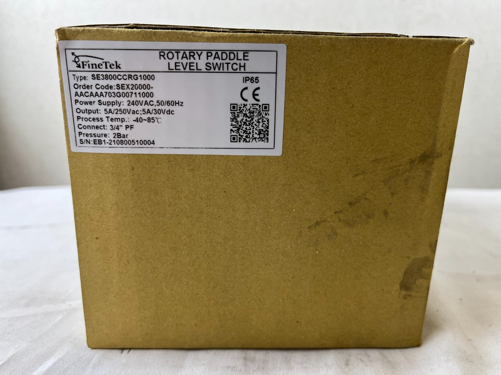 FineTek SE3800CCRG1000 Rotary Paddle Level Switch 240V 3/4" IP65 NEW Sealed
