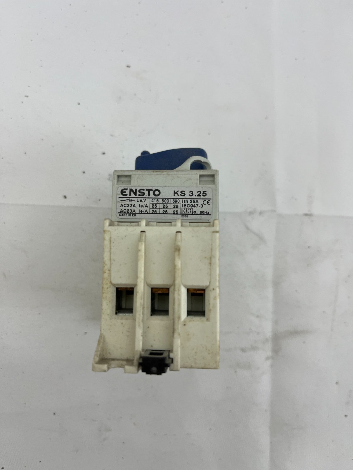 NEW Ensto KS3.25 3-Pole 25A Rotary Load Break Switch DIN Rail/Panel Mount Boxed