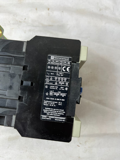 Telemecanique LC1D5011 Contactor 80A 3 Pole 1NO 1NC Used Spare Unit