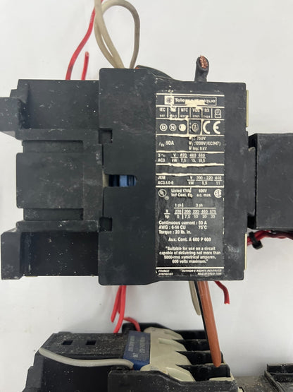 Telemecanique 40A AC Contactor + LA2 DS2 Pneumatic Time Delay Bundle – 2 Units