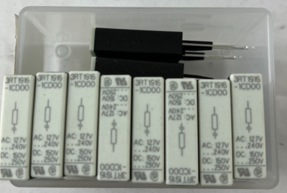10x Siemens 3RT1916-1CD00 Surge Suppressor RC Element 127–240 V AC 150–250 V DC