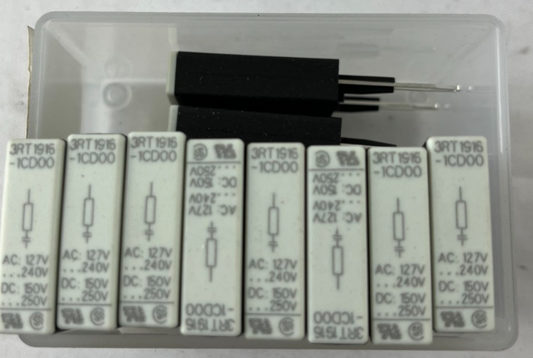 10x Siemens 3RT1916-1CD00 Surge Suppressor RC Element 127–240 V AC 150–250 V DC