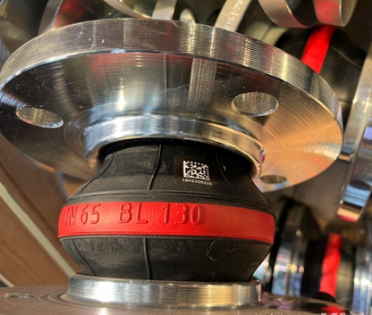 Elaflex Rotring DN65 PN16 Rubber Expansion Joint – Compensator, 2½", Red Band