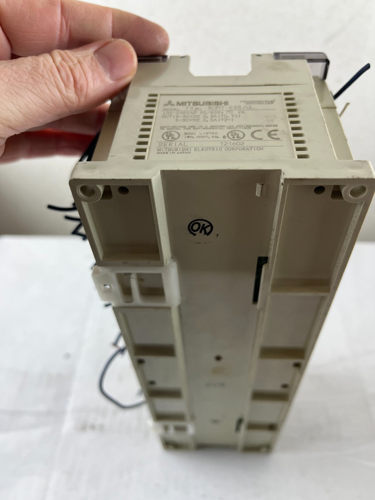 Mitsubishi MELSEC FX2N-80MT-ESS/UL PLC 80 I/O Transistor Unit 100–240VAC Used