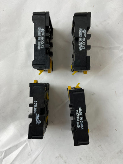 Omron P2CF-08-E Relay Socket 8-Pin DIN Rail Screw Terminal Lot 4pcs Spare Units