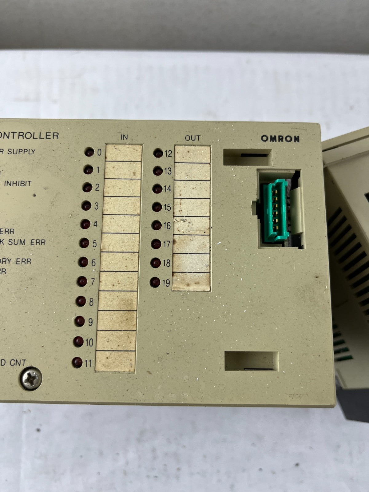 Omron SYSMAC S6 3G2S6-CPU15 Programmable Controller with I/O Module Used Spare