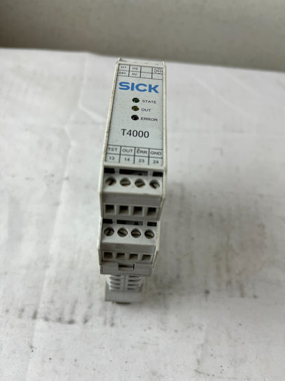 SICK T4000-1RBA01 Safety Switch Evaluation Unit 24VDC 2NO 3A USED Spare Part