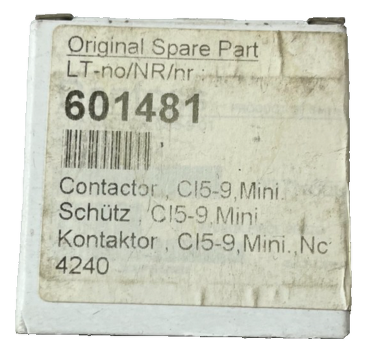 CI5-9 Mini Contactor Spare Part 601481 NC Module New Old Stock Spare Unit