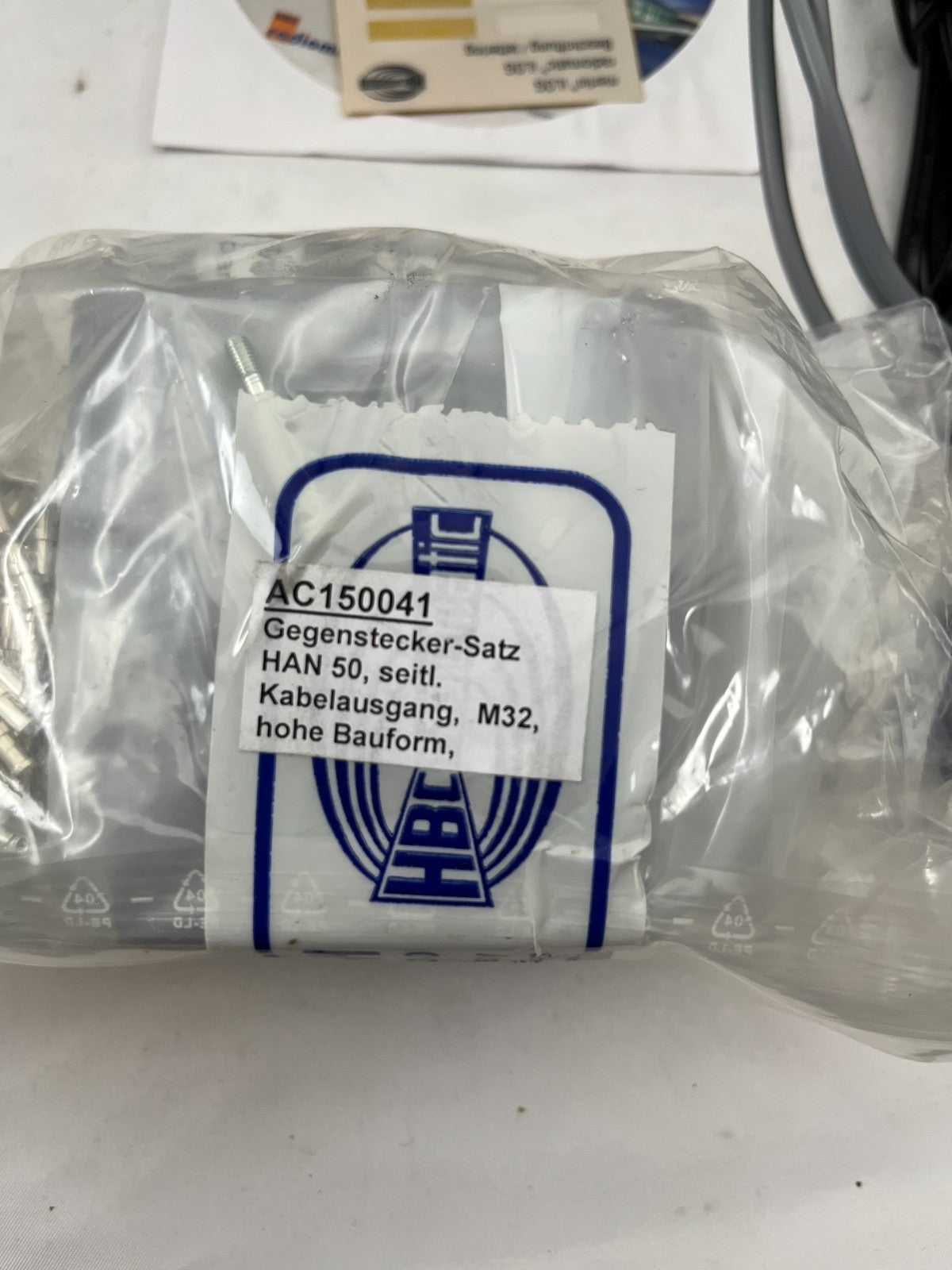 HBC Radiomatic AC150041 Gegenstecker-Satz HAN 50 M32 New Connector Kit Spares