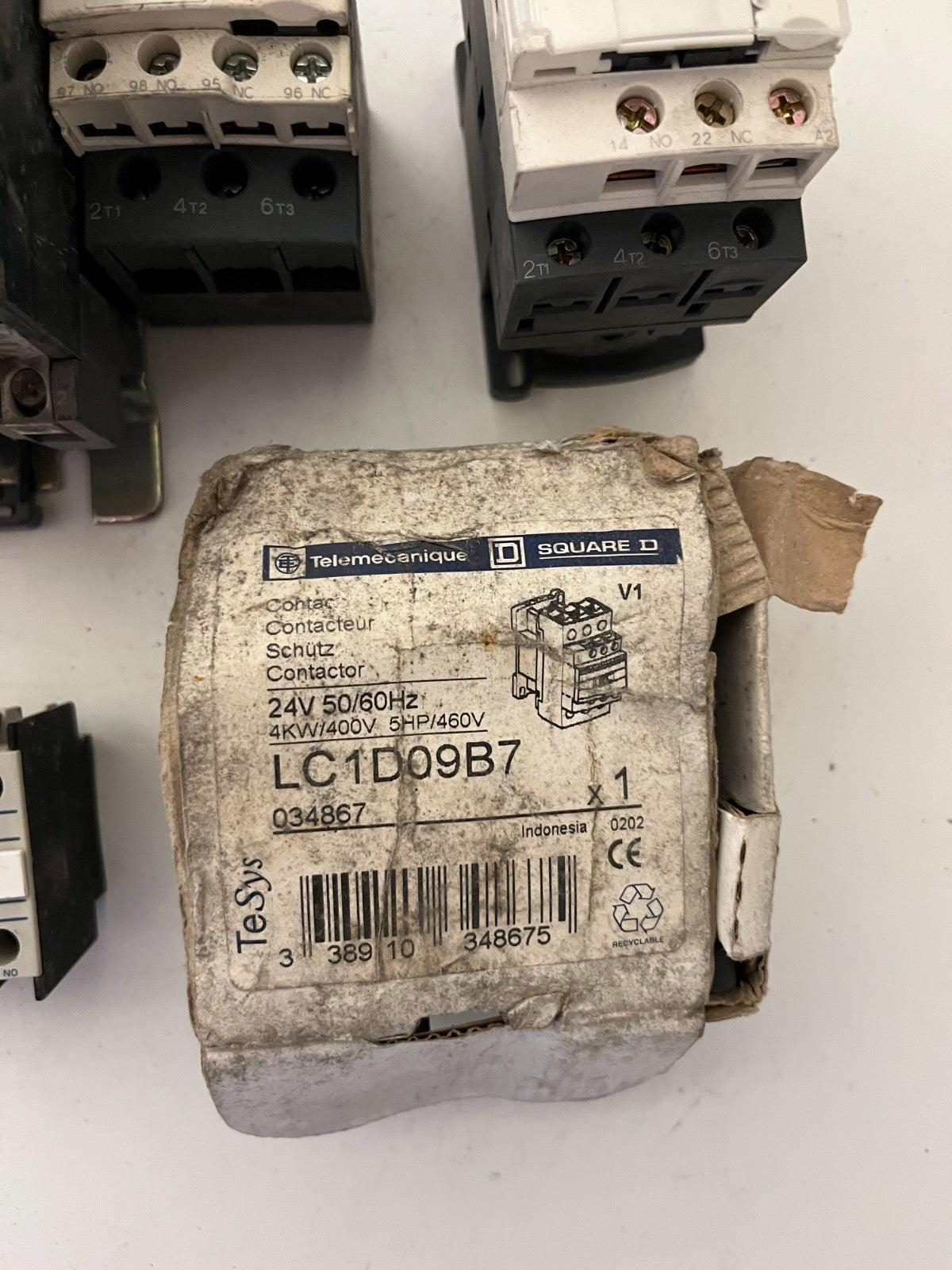 Telemecanique / Square D Industrial Contactor & Relay Lot – 5 pcs – Used Working