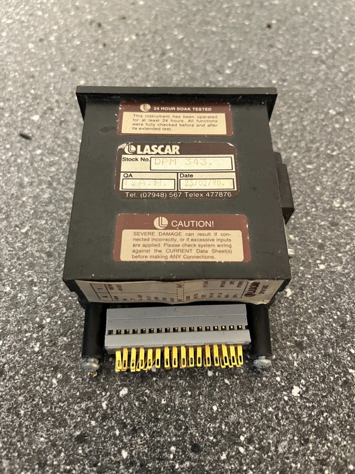 Vintage Lascar DPM 343 Digital Panel Meter - 24 Hour Soak Tested - 1990 QA Date