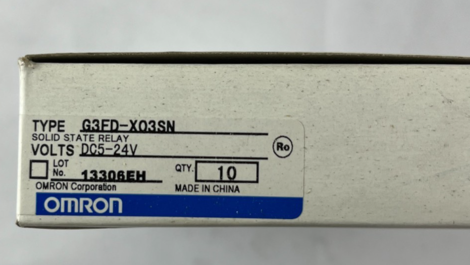 Lot 10x Omron G3FD‑X03SN‑VD Solid State Relays 3A 4–48VDC Load 5–24VDC Input New