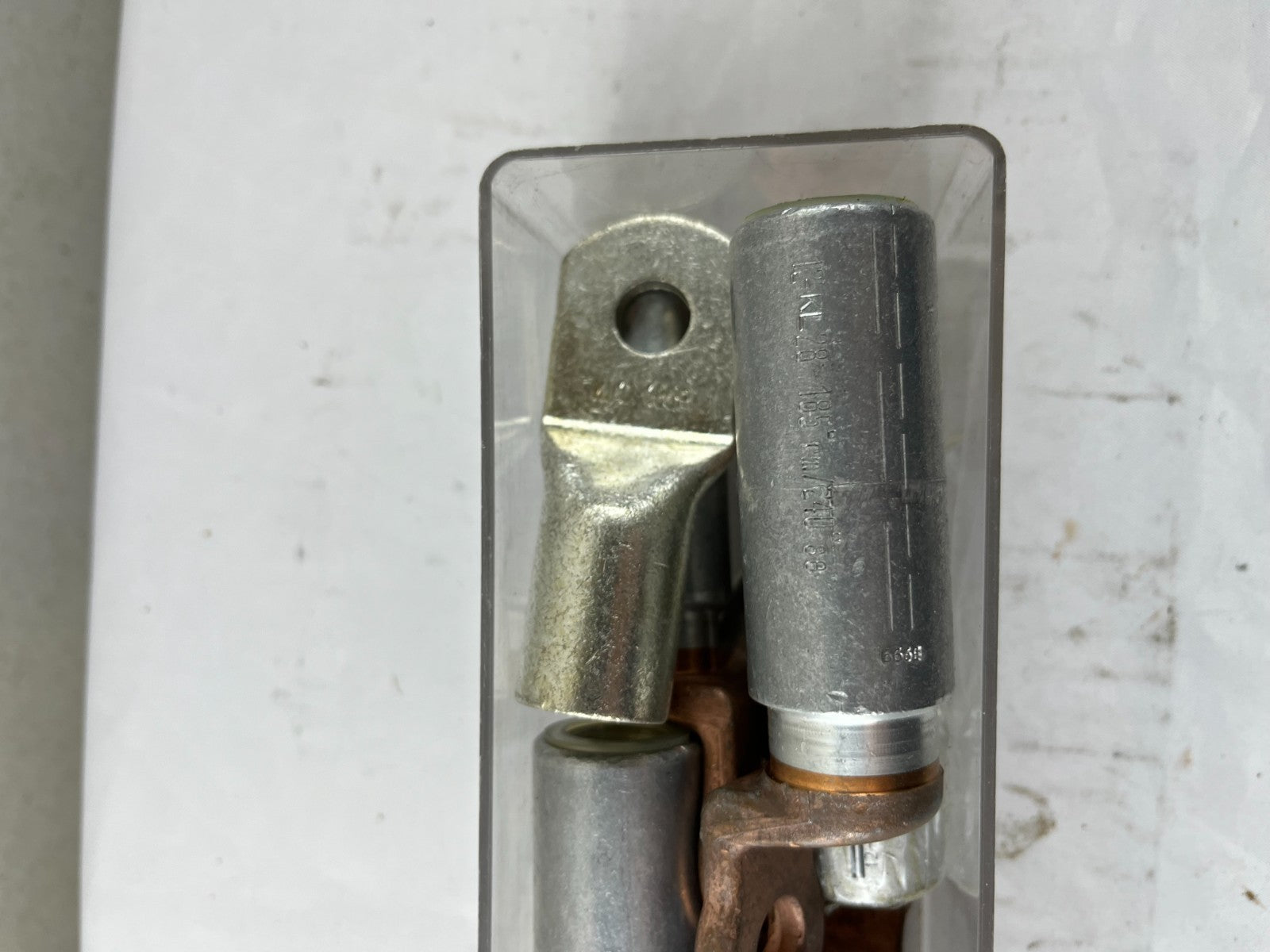 Bimetallic Cable Lugs Al/Cu Crimp Type For 185 Mm² Cable, Mixed Lot Used Bundle