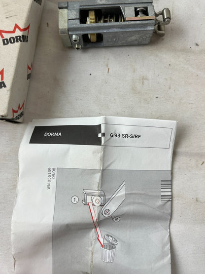 Dorma G93 SR-S/RF Door Closer Slide Rail Spare Part New in Box Spare