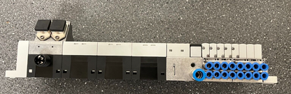 Festo CPX Pneumatic Manifold Assembly with VMPA1-FB-EMS-8 Valves and Accessories