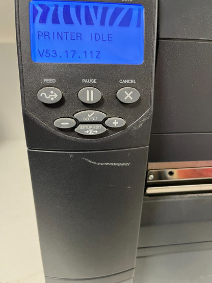 Zebra ZM400 200E-0100T Thermal Label Printer 203 DPI Working Order v53.17.11Z