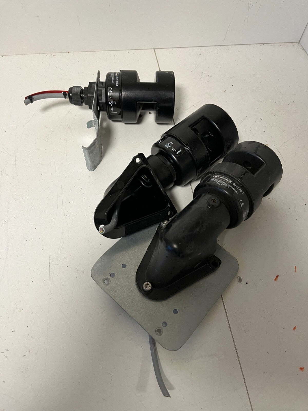3x Banner B-TL70-T Stack Tower Light Bases Black - Used, Tested, Working