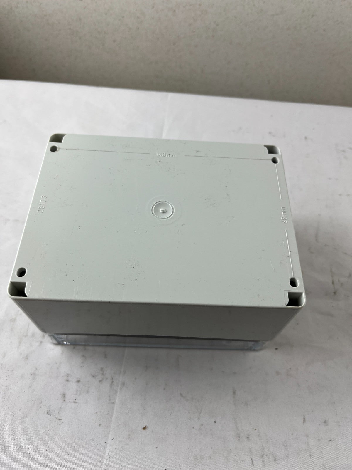 Fibox 703805 Enclosure Clear Lid 148x88mm Grey Base New Spare Unit