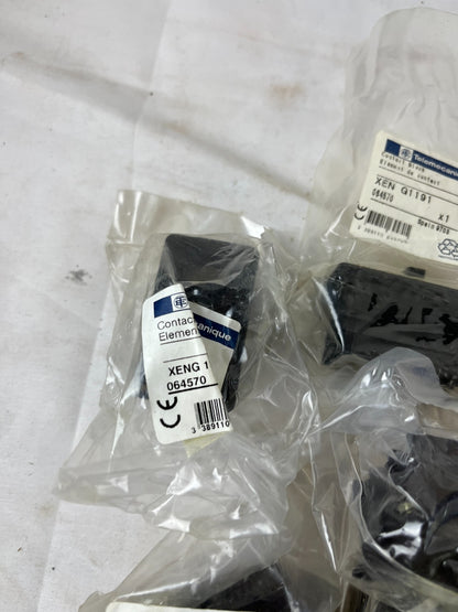 Telemecanique XENG1191 Contact Blocks 064570 2NO 1NC New Lot of 7x Pieces Total