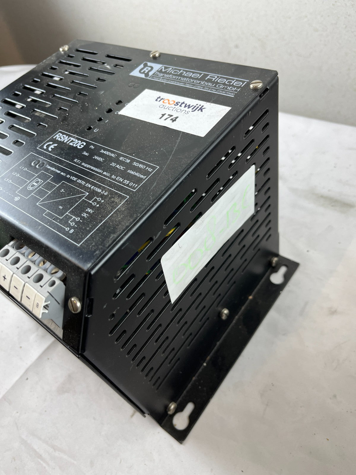 Michael Riedel RSNT20G 24VDC 20A Stabilized Power Supply 3x400VAC Used Spare
