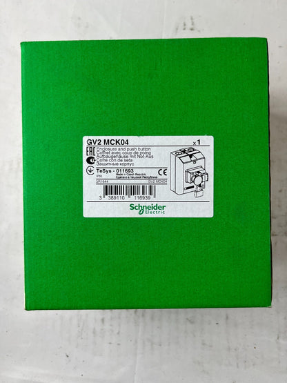 Schneider Electric GV2 MCK04 Enclosure Push Button IP55 TeSys New Unit