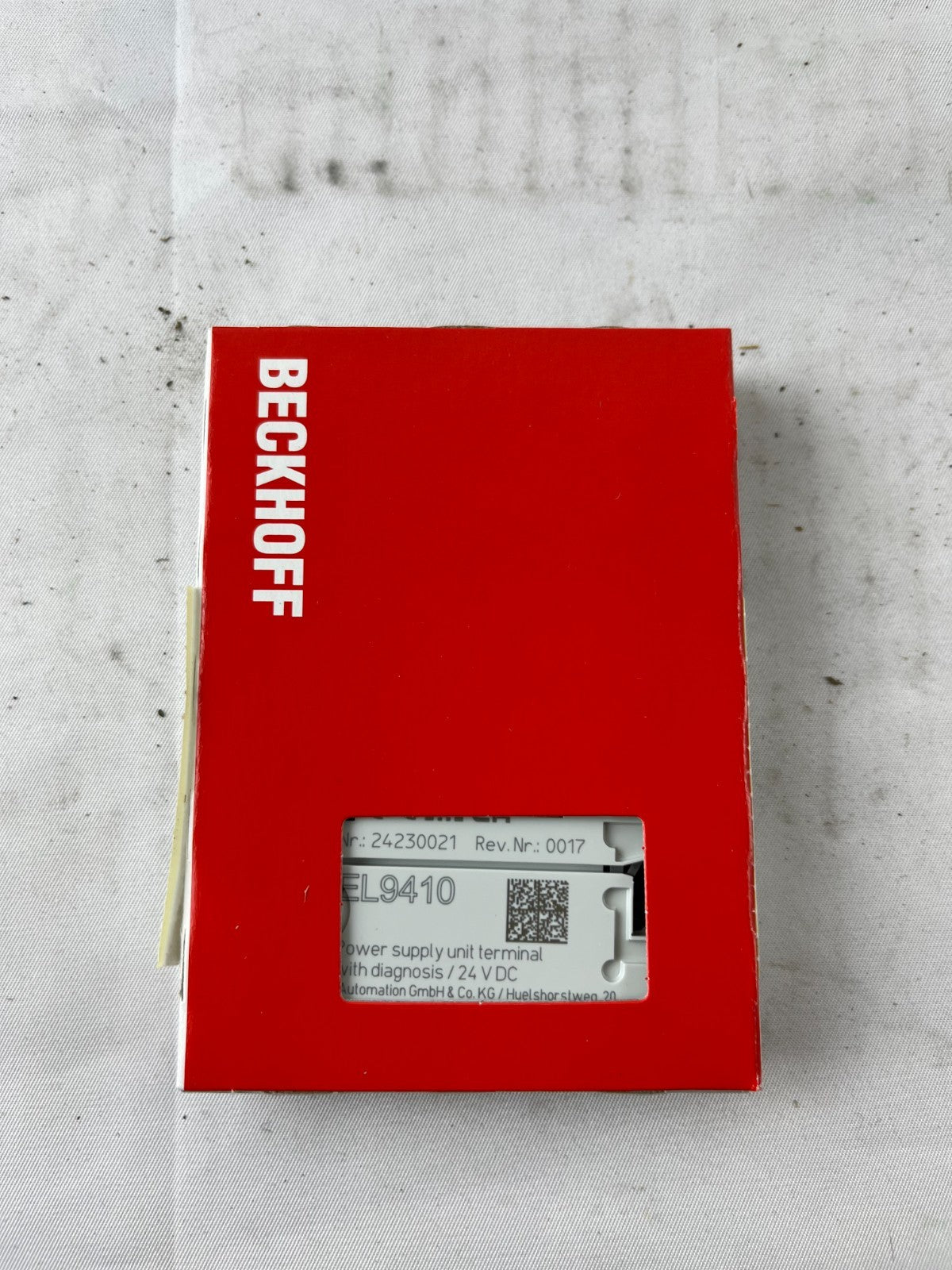 Beckhoff EL9410 EtherCAT Power Supply Terminal 24V DC 2A with Diagnostics New