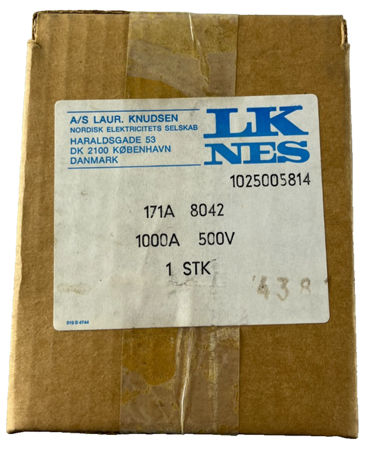 LK-NES 171A8042 DIN 4 Cartridge Fuse Link 1000A 500V Industrial Fuse NEW Spare