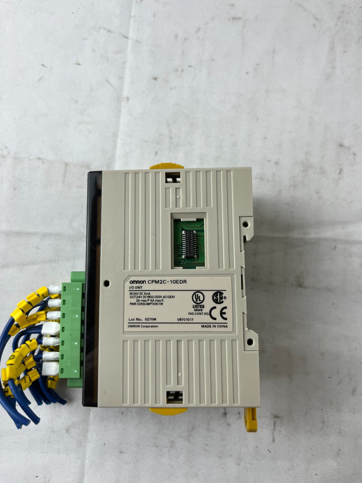 Omron CPM2C-10EDR I/O Unit 6x 24V DC Inputs 4x Relay Outputs with Plug Connector