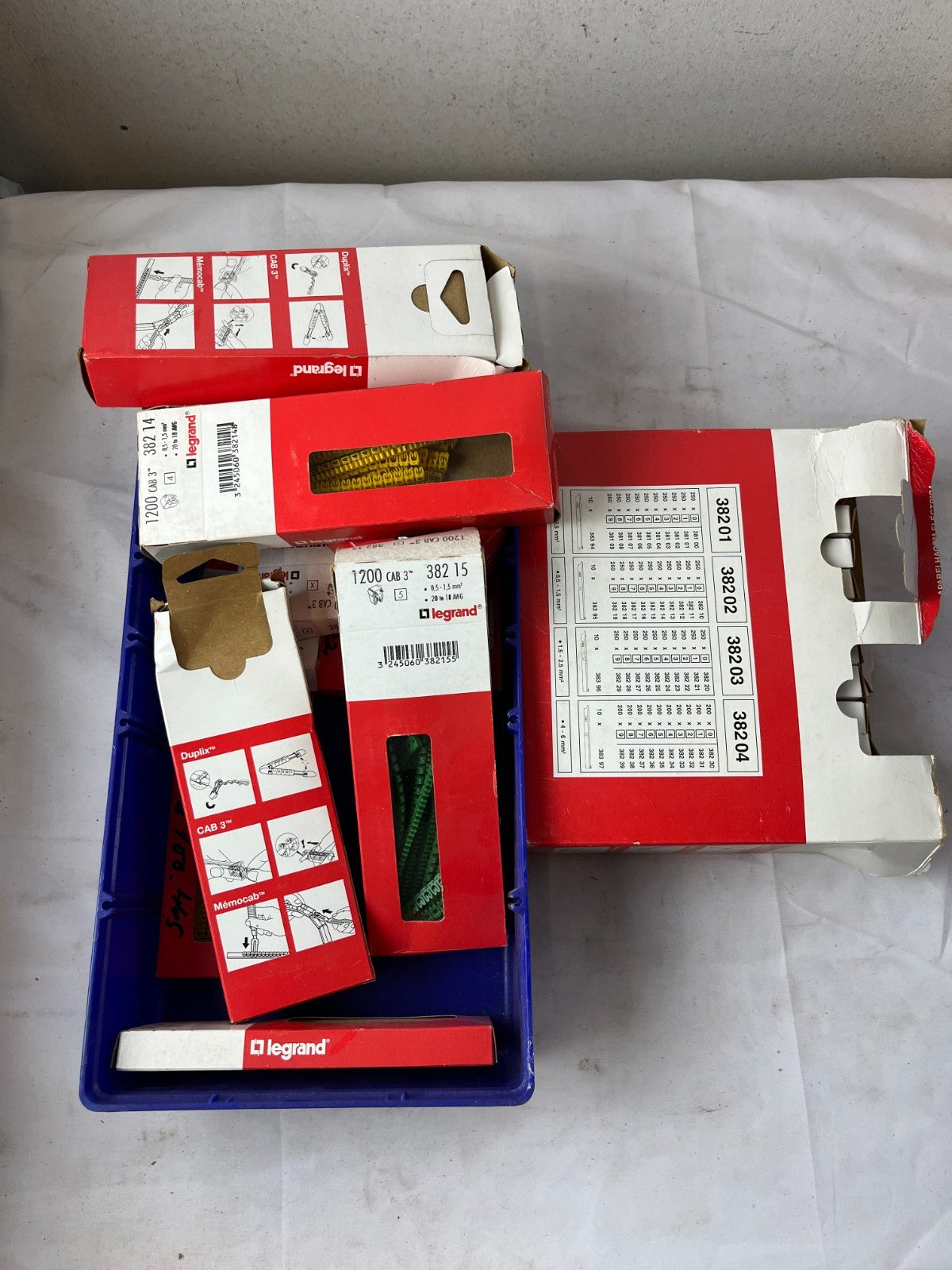 Legrand CAB 3 Cable Markers Number Sleeves Mixed Incomplete Lot New Bundle