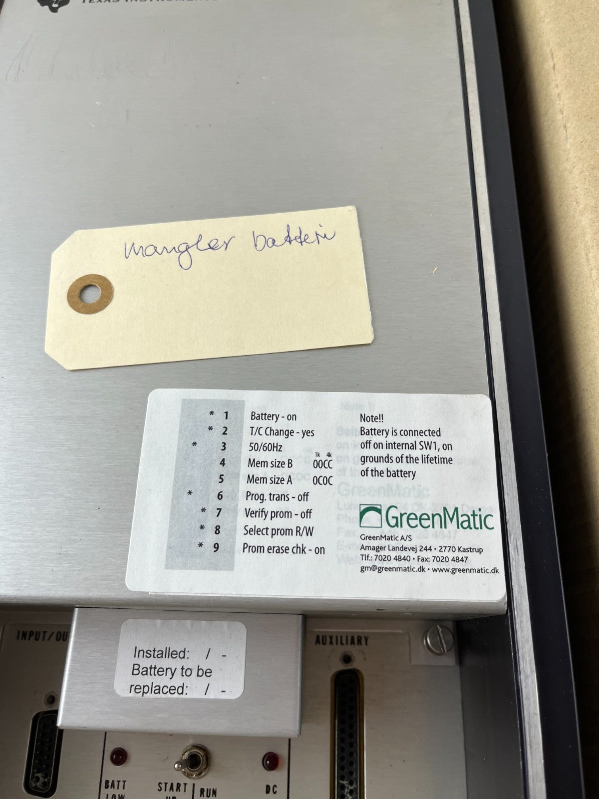 Texas Instruments 5TI-1034-1 5TI Sequencer 4K 102–132 VAC New Old Stock