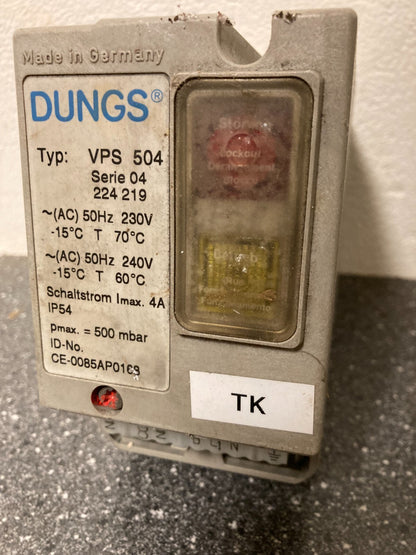 Old Dungs VPS 504 Gas Valve Proving System - 230/240V, 500 mbar, IP54, Germany