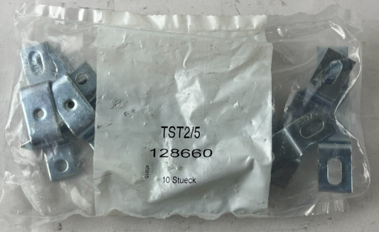 Weidmüller TST 2/M5 1286600000 DIN Rail Mounting Feet Brackets Pack of 10 New