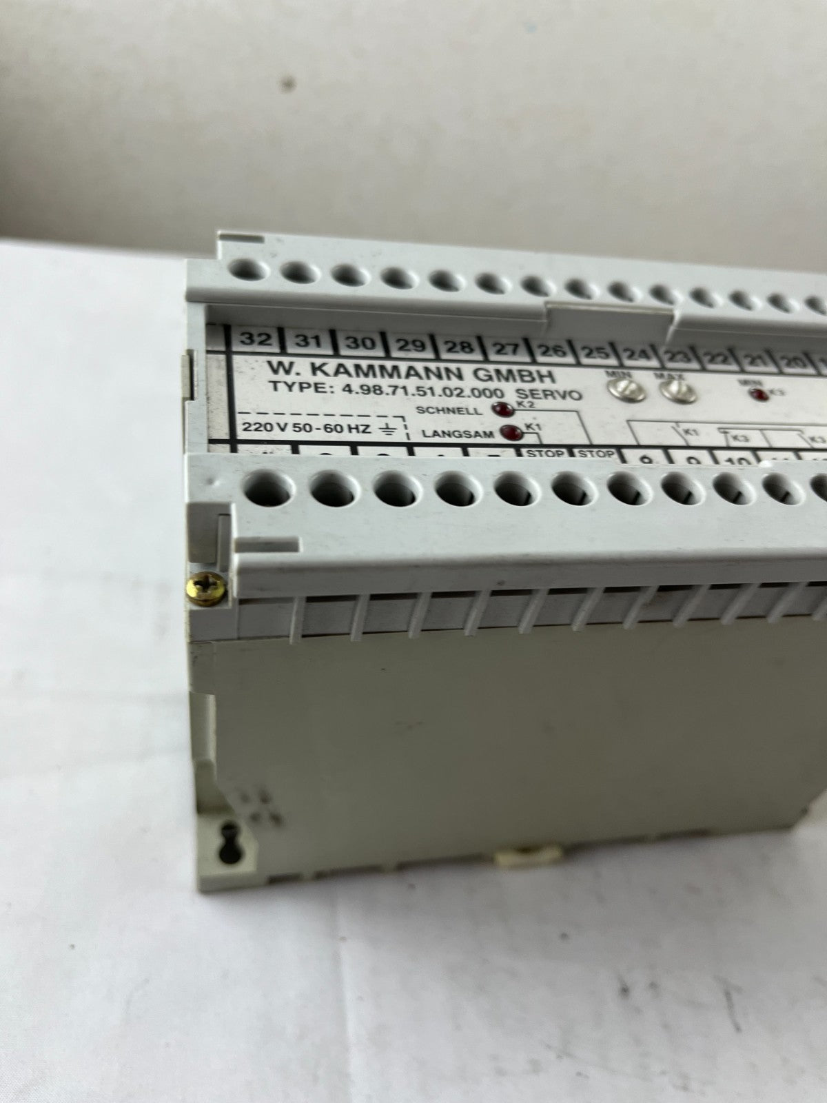W. Kammann GmbH 4.98.71.51.02.000 SERVO Motor Speed Control Module 220 V AC Used
