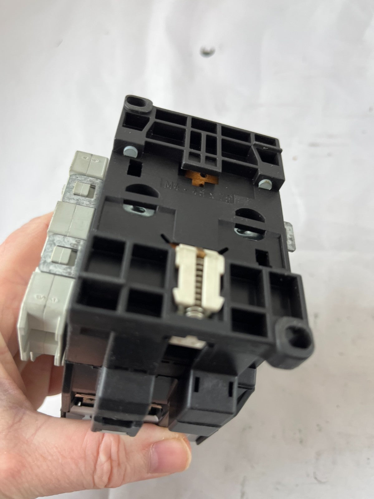 Siemens 3TF44 Contactor 3P w/ 3TY7561-1AA00 Aux Contact Block Used Spare Unit