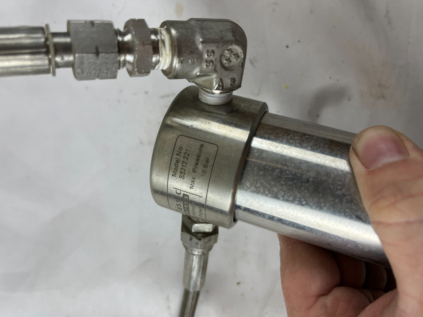 Classic Filters SS212.221 Stainless Steel Filter Housing 1/4" NPT 10 Bar Used