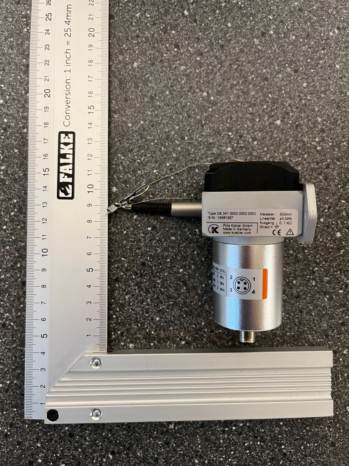 Kübler D8.3A1.0050.A333.0000 Draw Wire Encoder 500mm - Used, Excellent Condition