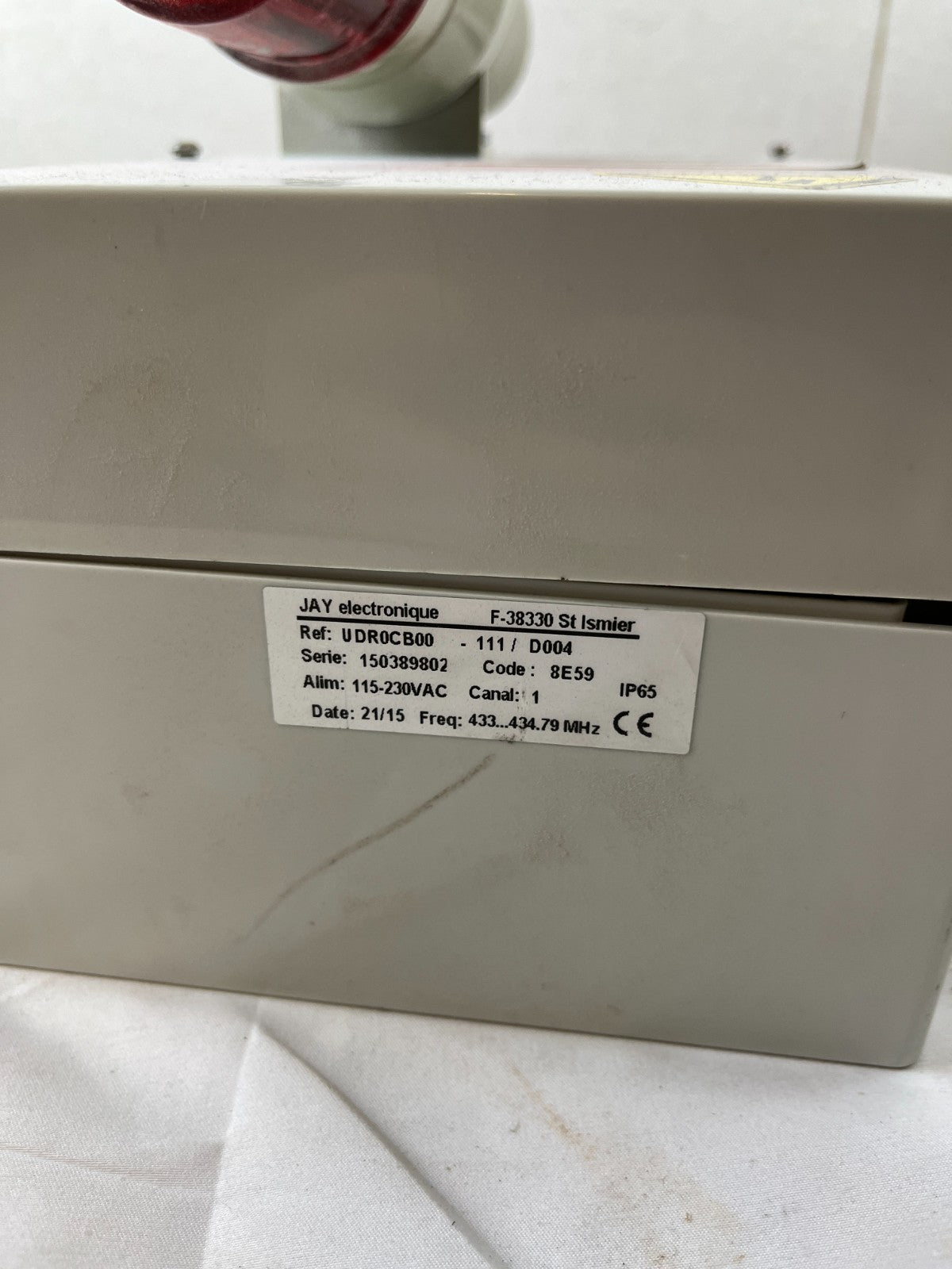 JAY Electronique UDR0CB00-111 Radio Receiver 433MHz IP65 Crane Control Untested