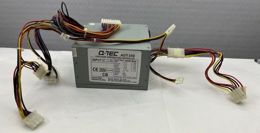 Q-Tec ADT-350 ATX 350W Low Noise Temperature Controller Power Supply – Used