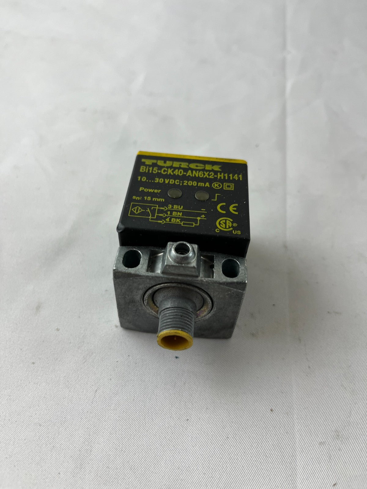 Turck Bi15-CK40-AN6X2-H1141 Inductive Proximity Sensor 10-30VDC Used Spare Part