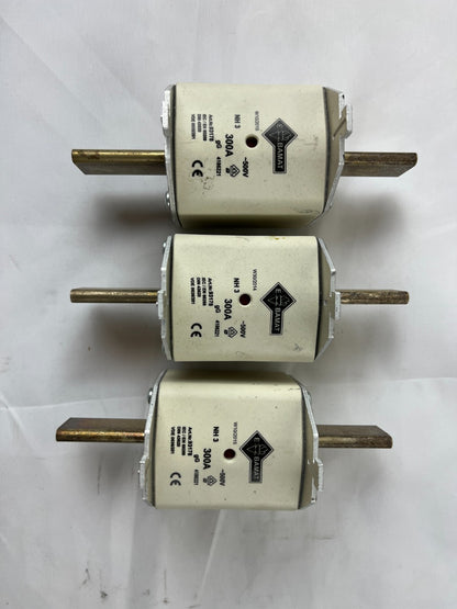 Damat NH3 300A 500V GG Fuses Lot Of 3x Used Spare Units Bundle